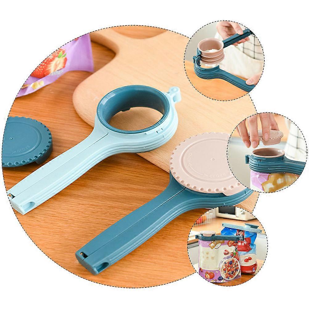 Food Freshness Clamp 3 Pcs Rectangular Sealing Clip Ideal For Home Use Snack Packaging Plastic