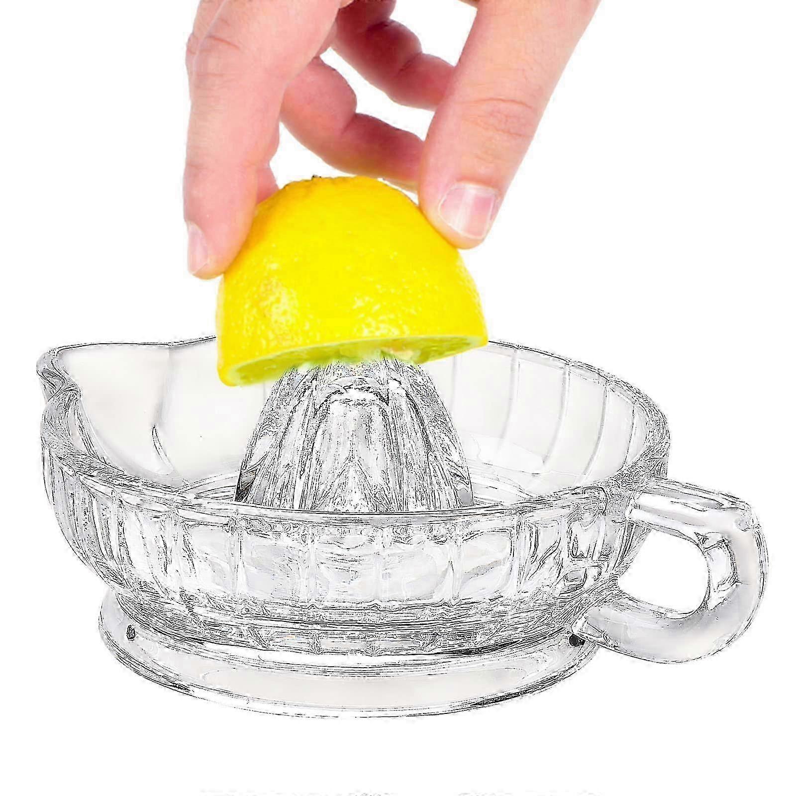 2025 Clear Glass Lemon Squeezer for Kitchen Use