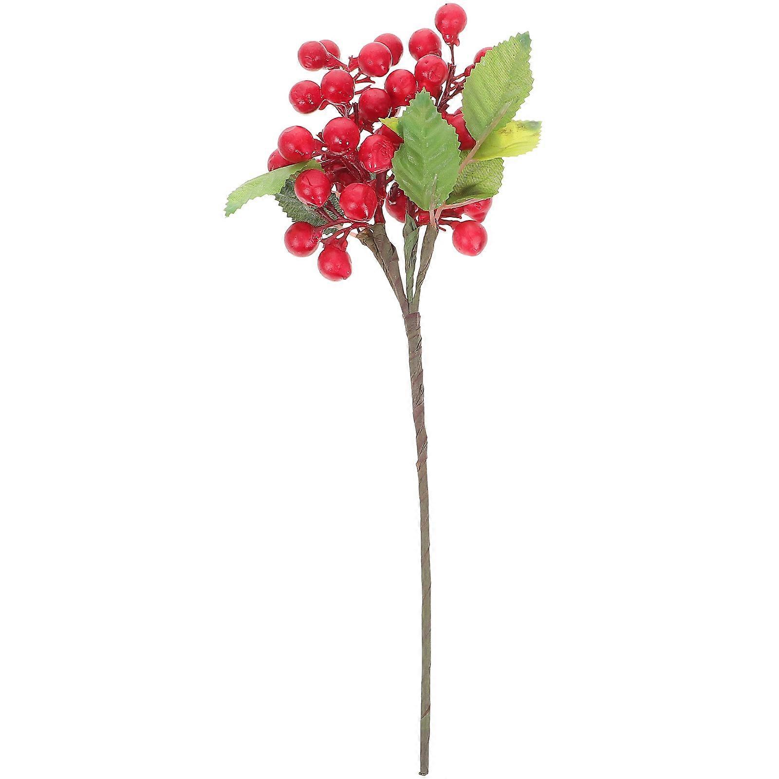 Artificial Small Berries Bouquet For Christmas Decorations And Holiday Events In Multi Color Designed As Elegant Ornament 2Pcs