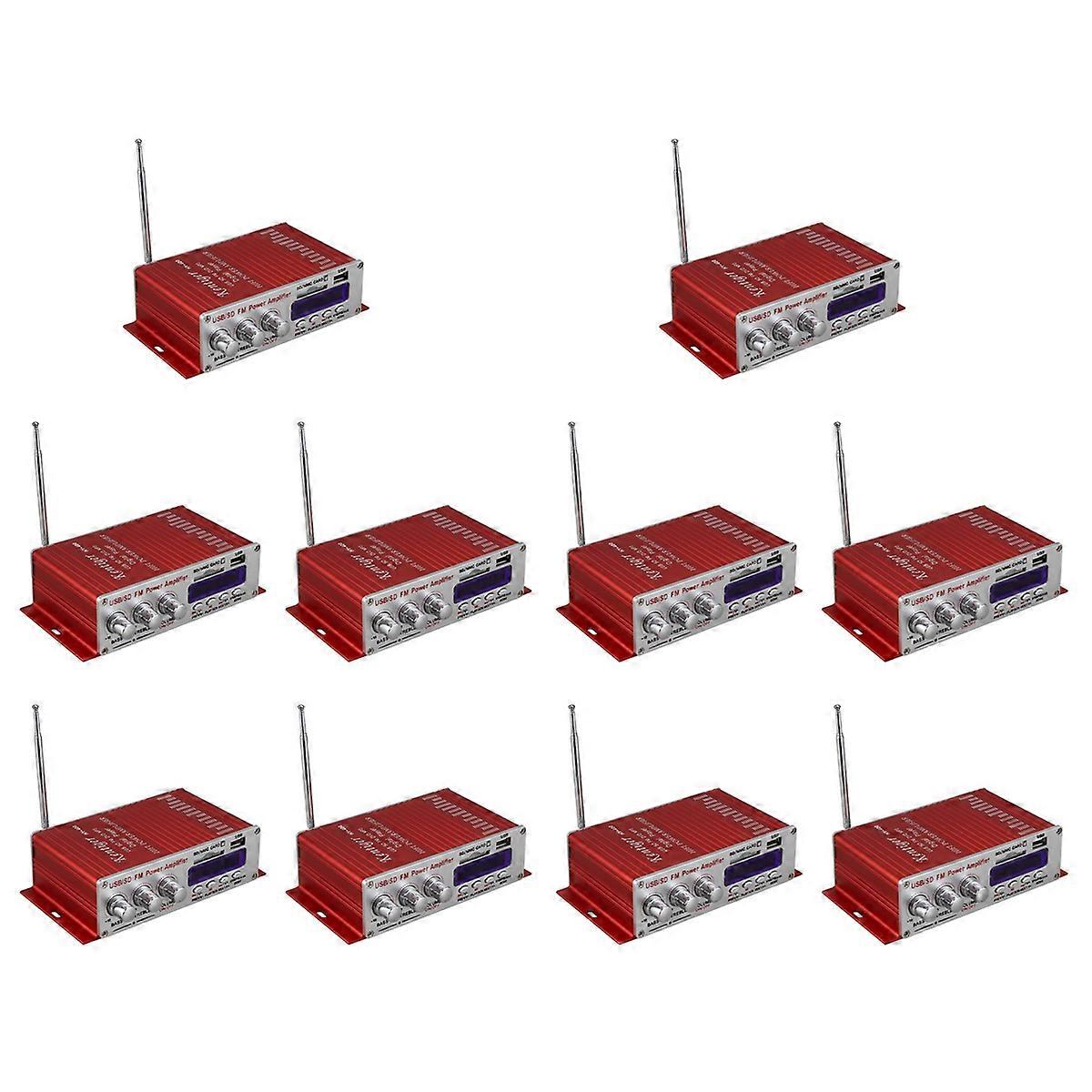 10X -400 Hi-Fi Car Stereo Amplifier Radio Mp3 Speaker with Fm Lcd Display Power Player