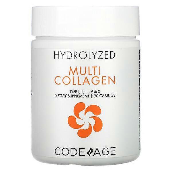 Codeage, Hydrolyzed, Multi Collagen, Type I, II, III, V, X, 90 Capsules