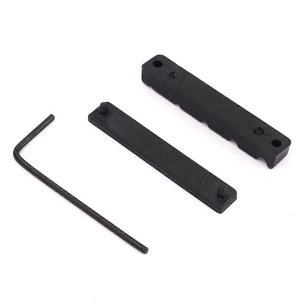 5 String Bass Bone Bridge Saddle and Slotted Nut with 1.5 Wrench for Bass Use