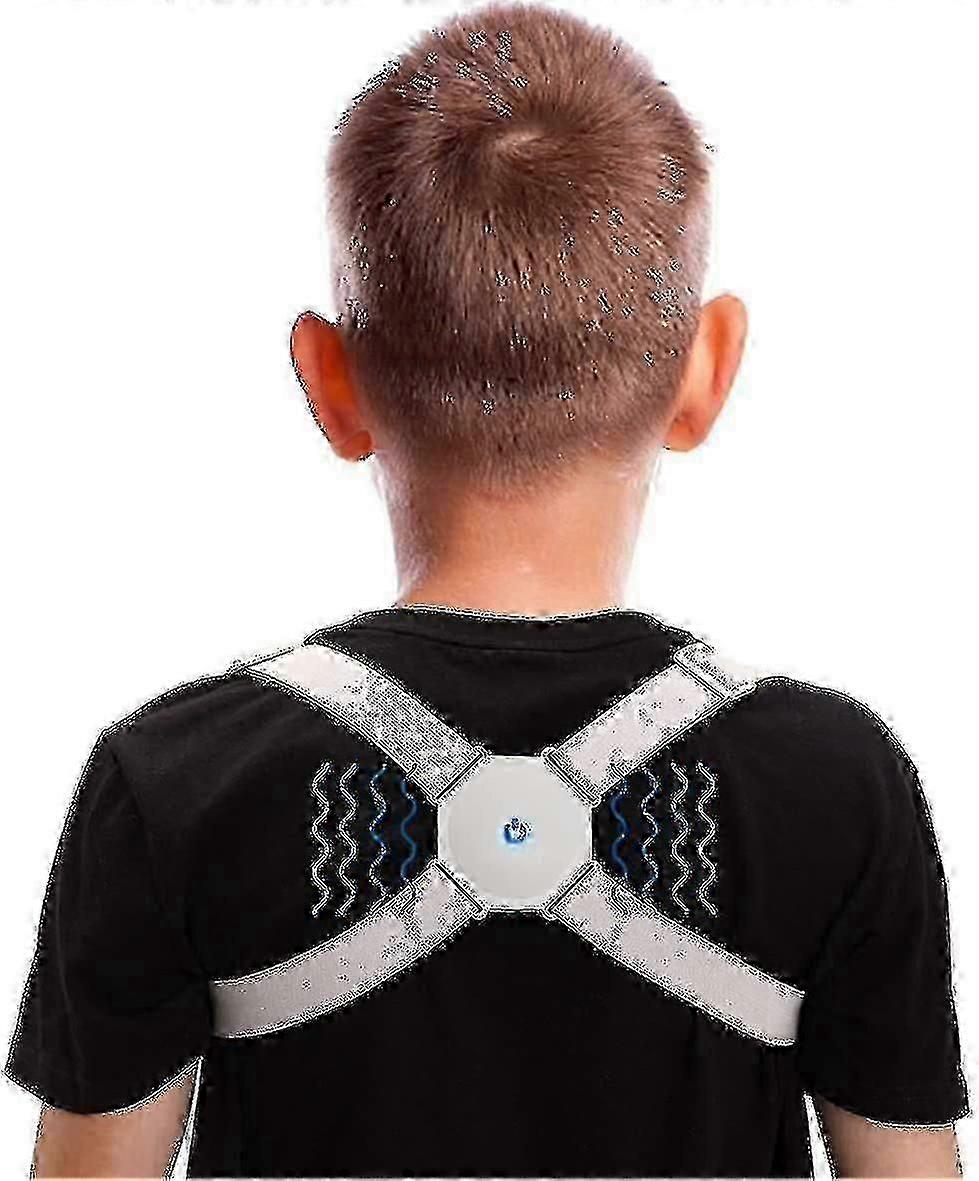 Smart Back Posture Corrector Brace for Adults Teens and Kids Adjustable Back Support with Intelligent Sensor Vibration
