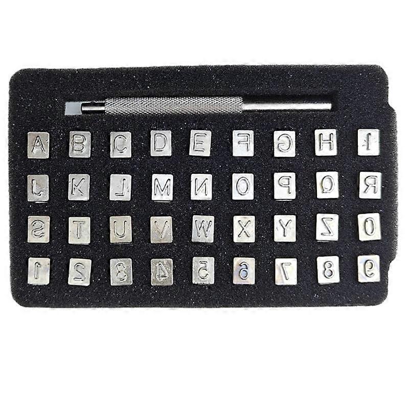 DIY Leather Stamp Engraving Craft Tools, Alphanumeric Stamp Leather Craft,3mm