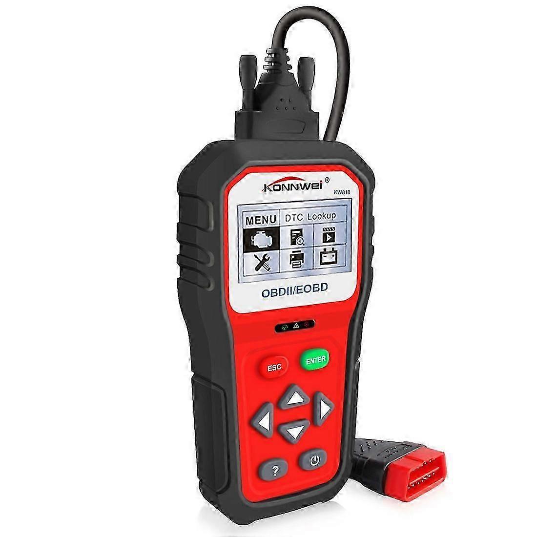 KONNWEI KW818 EOBD / OBDII Car Auto Diagnostic Scan Tools CAN Code Reader Scanner (Only for 12V Gasoline Car)