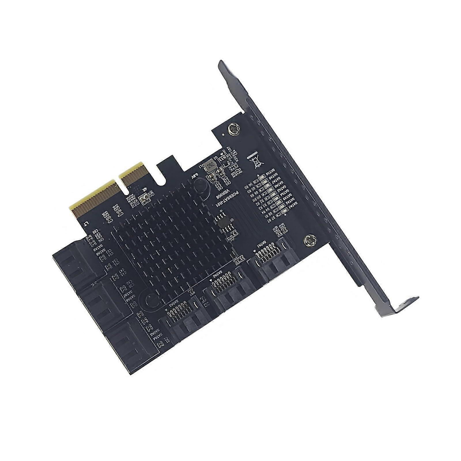 9 Port PCIe To Expansion Card Internal PCIe Expansion Card 6.0 Gbps Transfer Speed Hot Swap PCIe 4X Desktop PC