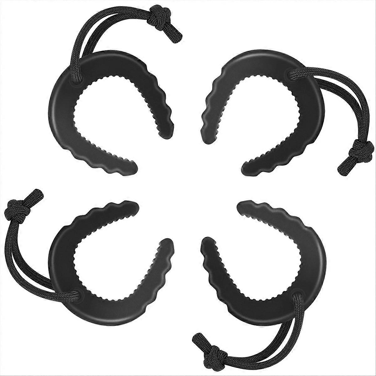 4 पैक फर्स्ट रिस्पॉन्डर डोर स्टॉप्स डोर जाम फॉर लॉ एनफोर्समेंट ब्लैक