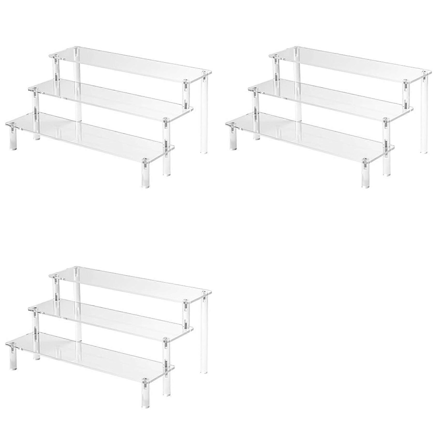 3X Acrylic Lifting Display Stand 3-Layer Perfume Tissue Display Stand Character Model Display Stand Dessert Rack