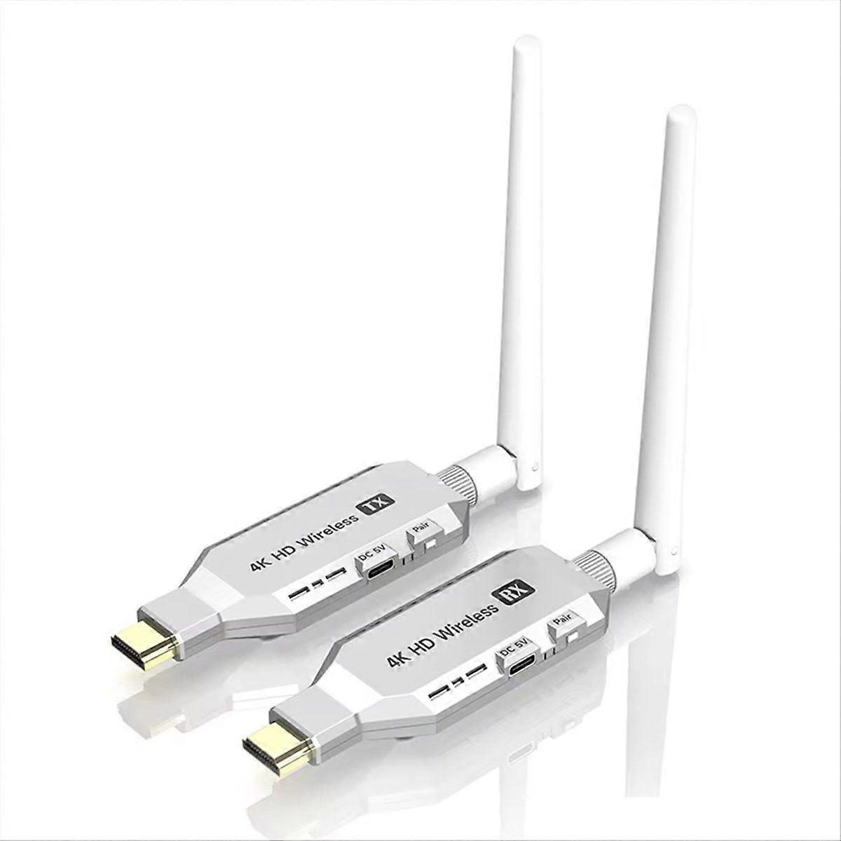 5.8G Wireless Extender 50M 4K HDMI-Compatible Video Audio  mitter and Receiver Kit Wireless Display Dongle Adapter