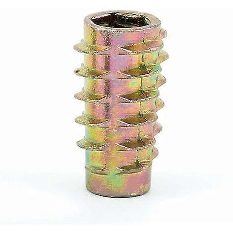 EternaNest Pack of 50 zinc threaded inserts, hexagonal, internal thread M6 length 20 mm, Y