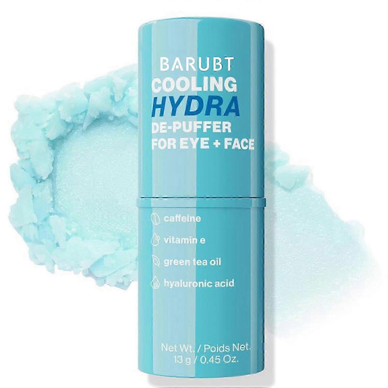 Cooling Hydra Anti-puffing Serum Stick for Eye and Face, Soothing Face Makeup Primer Stick with Vitamin E & Caffeine, Instant Skin Refreshments for Al