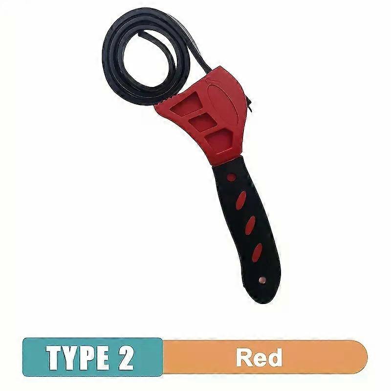 1Pcs 6inch Belt Wrench Oil Filter Puller Strap Spanner Chain Wrench Strap Opener Adjustable Disassembly Tool