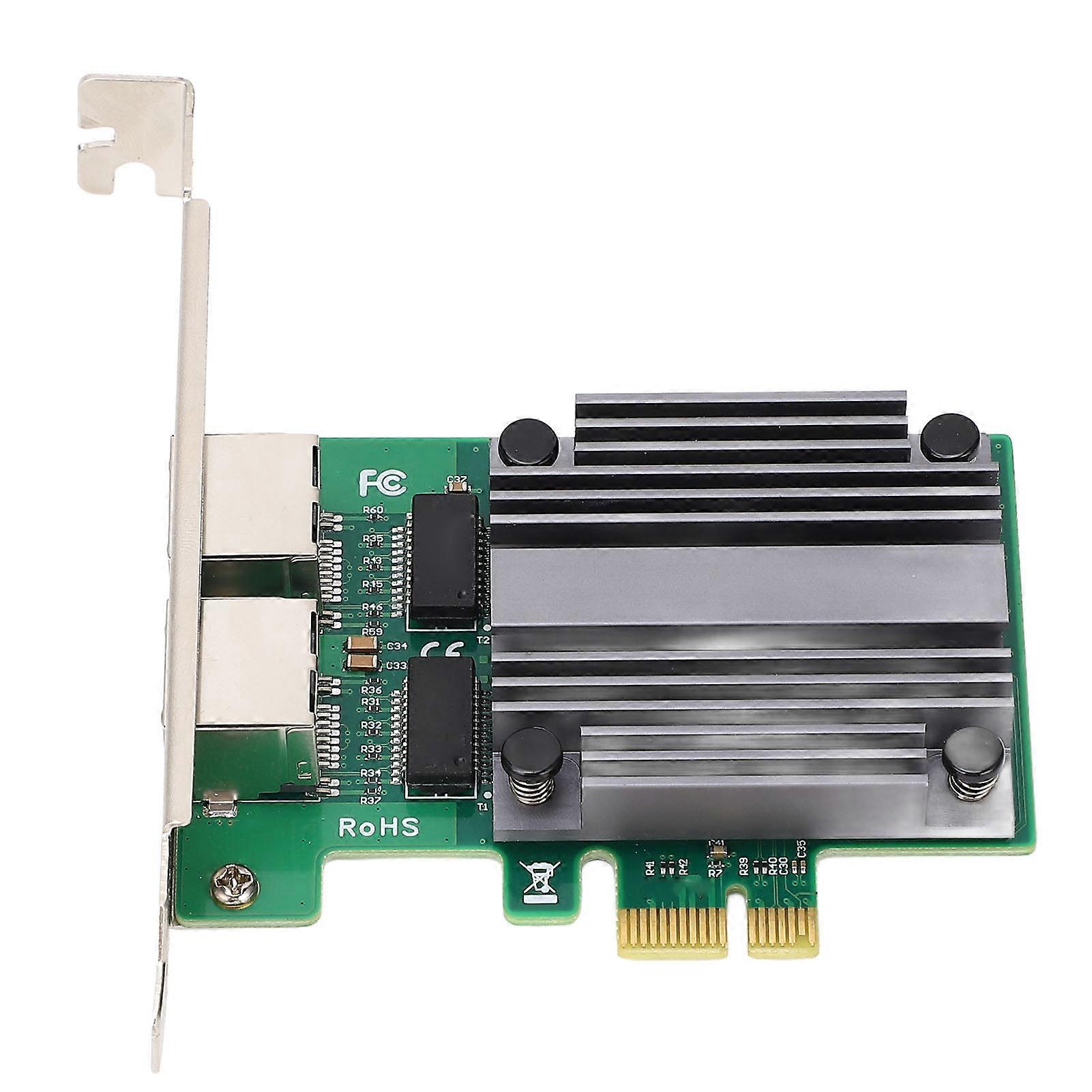 2.5G PCIe Network Card for I226 V Chipset 100 1000 2500Mbps RJ45 PCIe Ethernet Server Adapter with Low Profile Bracket for Win 11 10 
