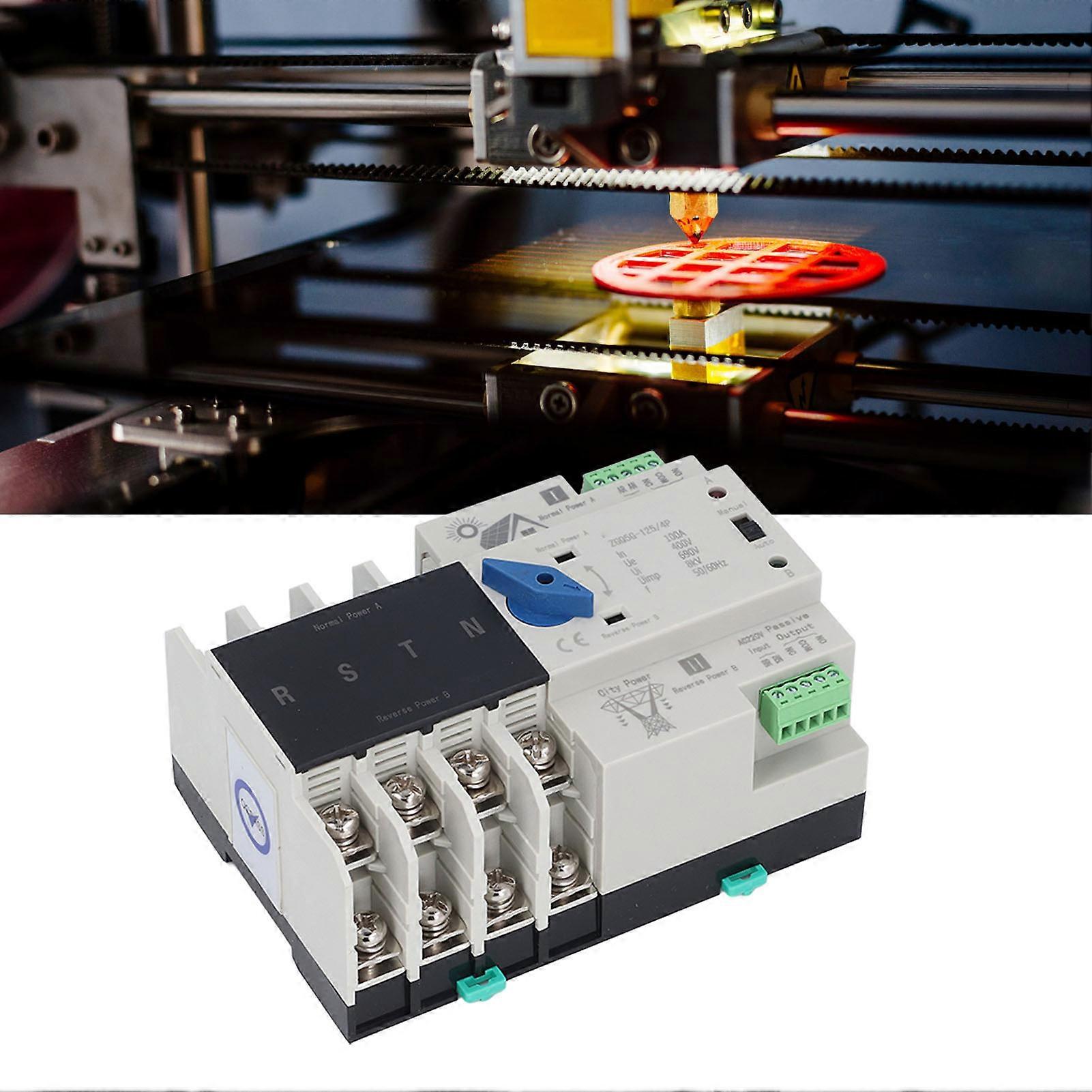 Dual Power Automatic Transfer Switch 4P ATS 100A Automatic Transfer Switch for Shopping Mall Factory