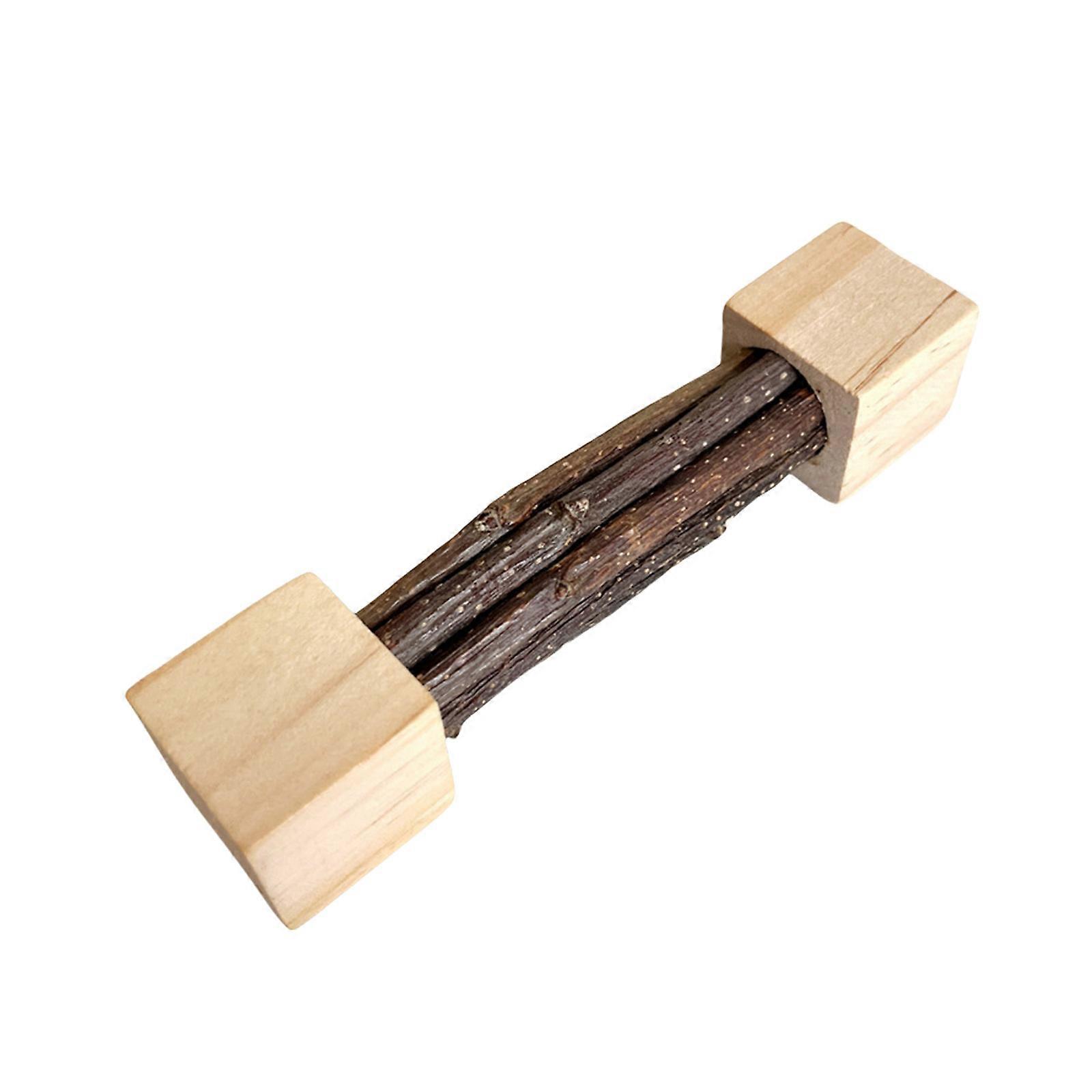 Natural Wood Chew Sticks for Hamsters Safe Teething Chewing Sticks Toy Small Pet Entertainment Toy Multicolor