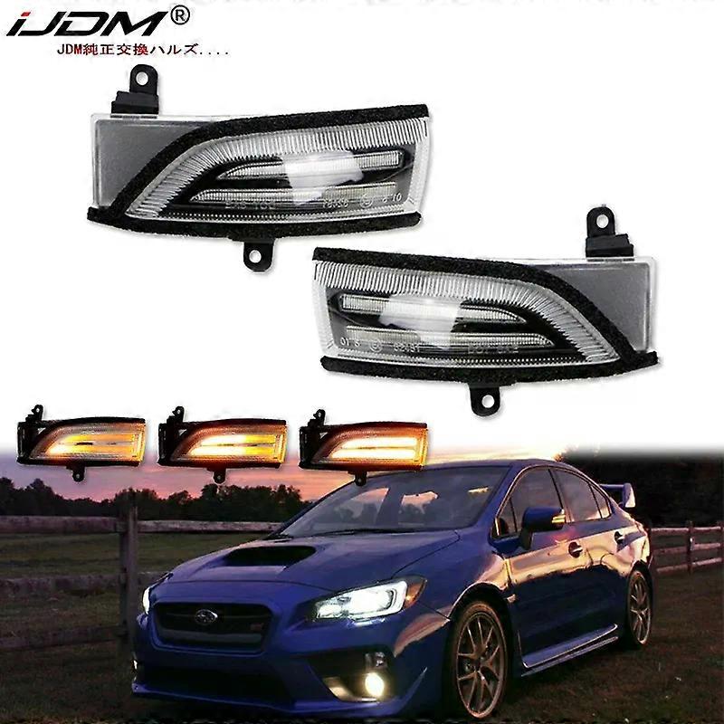 2Pc LED Dynamic Side Mirror Light Dynamic Turn Signal Position Lamp For Subaru WRX STI Forester Outback Impreza Legacy Crosstrek