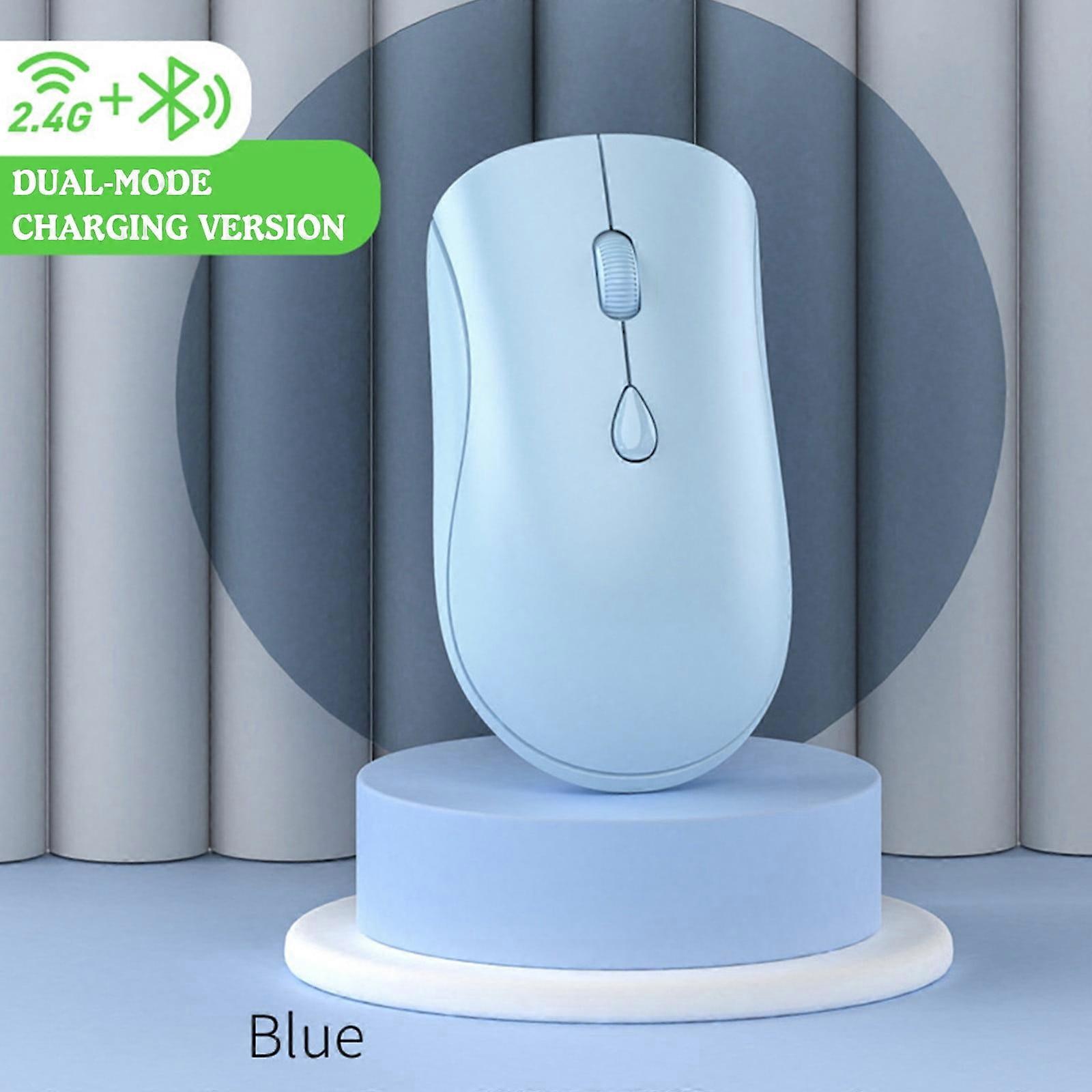 Wireless 2.4G Silent Mouse Desktop Laptop Bluetooth Rechargeable Wireless Mouse (rechargeable Mode), Mouse