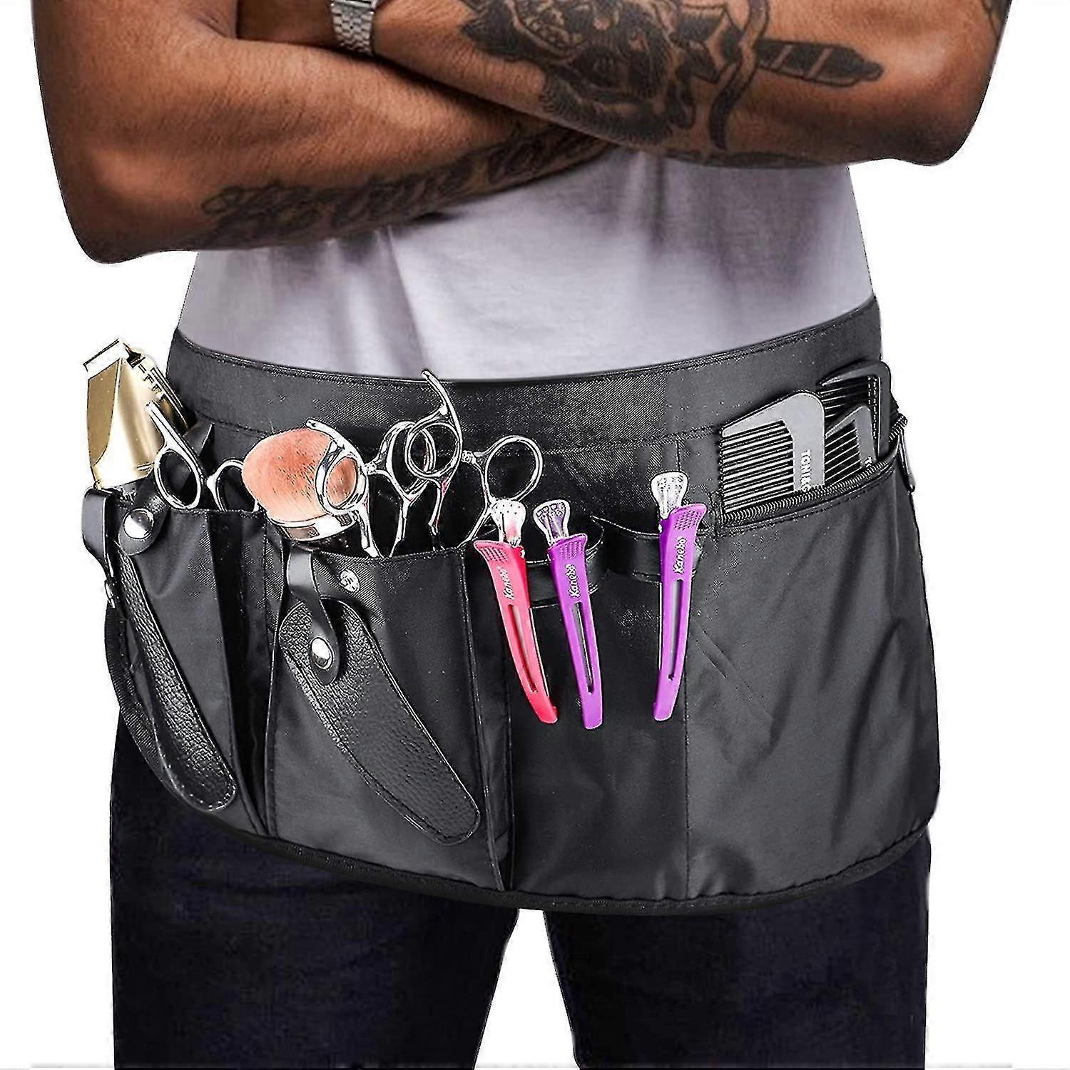 تصفيف الشعر أداة حزام حقيبة، متعدد جيب حلاق حقيبة الخصر