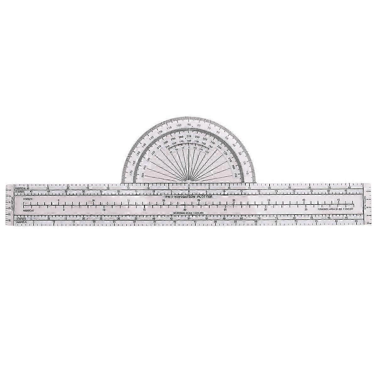 Aviation Navigation Plotter, Premier Fixed Plotter with WACCharts, Flight Planning Tools suitable for Pilots