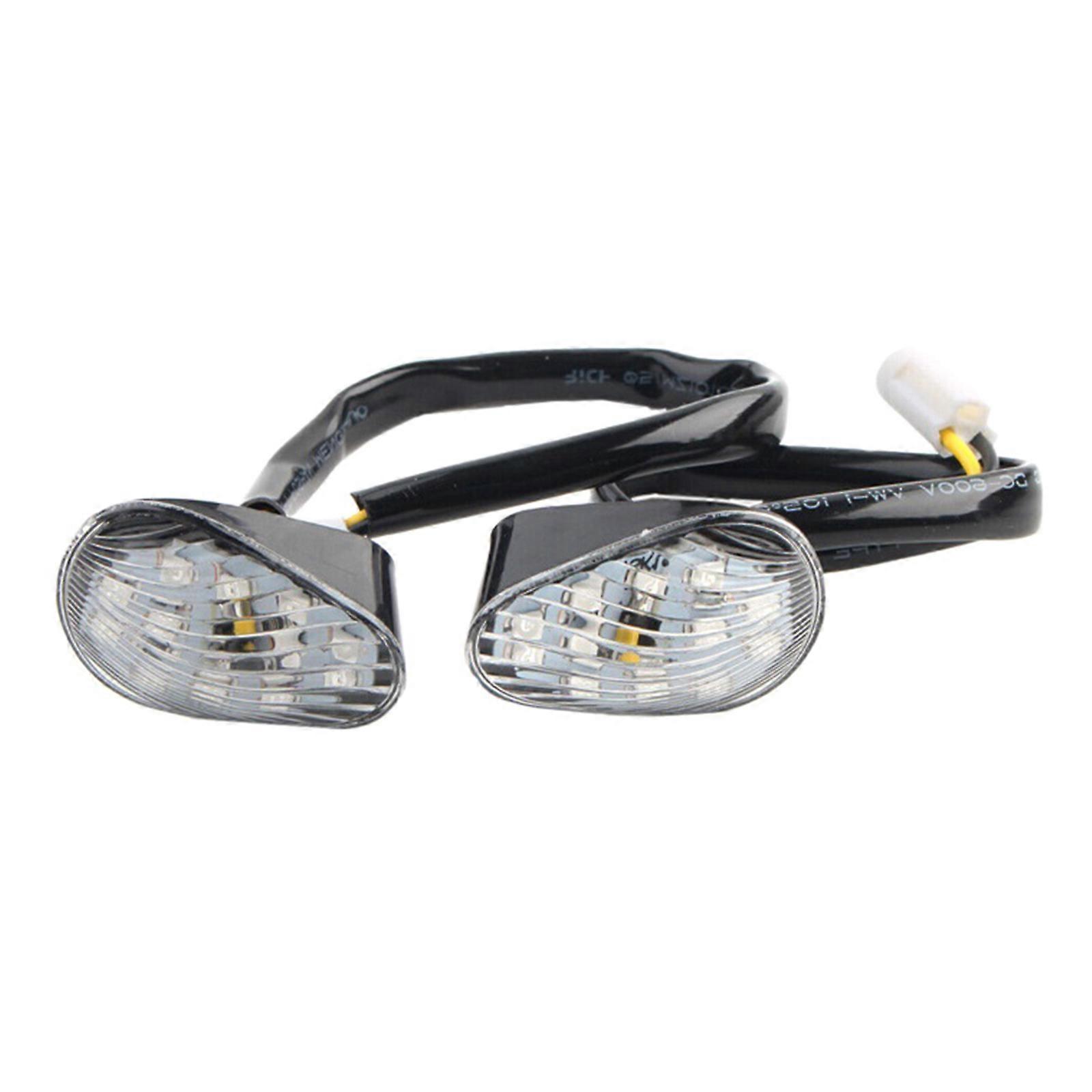 Thin Profile Motorcycle LED Turn Signals 14 LED Amber Lights Waterproof ABS Shell Easy Installation Flush Mount Multicolor