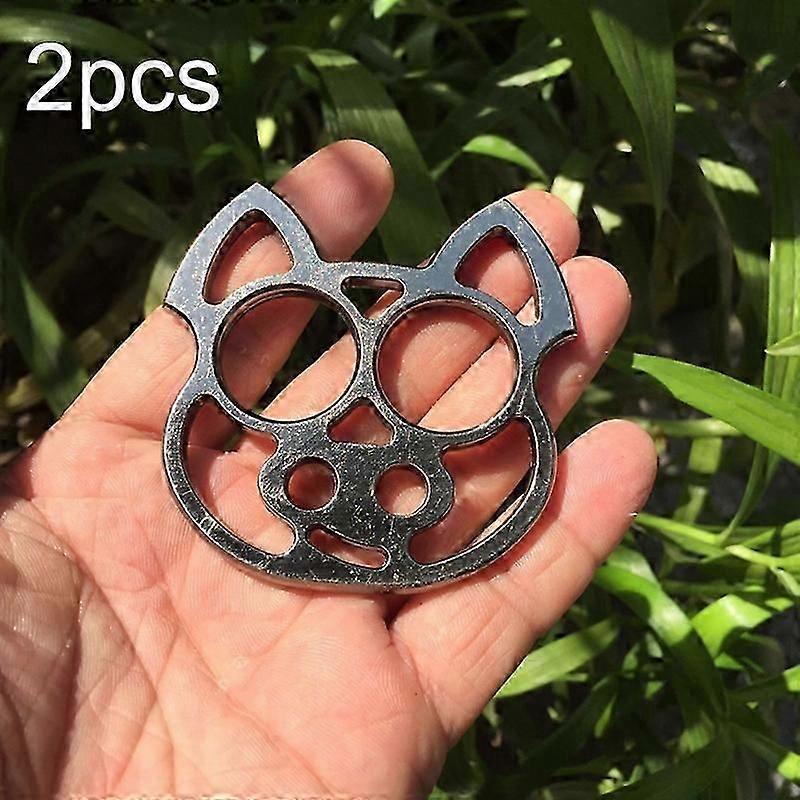 2pcs Cartoon Pig Self-Defense Keychain with Window Breaker