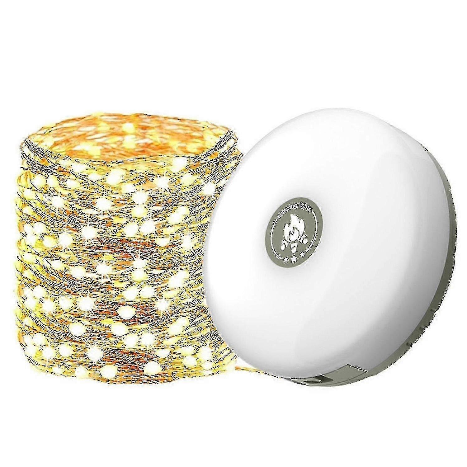 10m outdoor waterproof portable stowable light string, camping light string 26s
