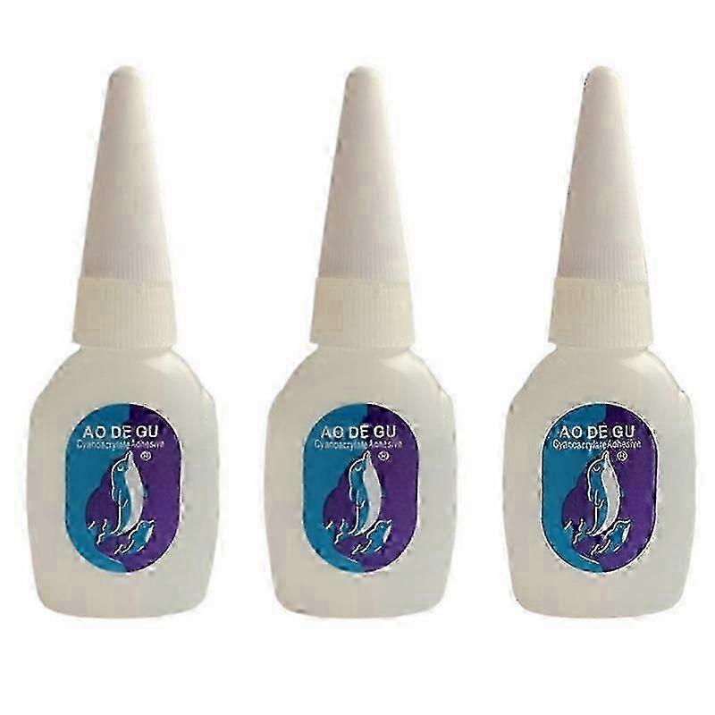 3X Liquid Glue No Contraction Adhesives And Glue Strong Glue High Strength Fast Glue Three Seconds Quick Drying Universal 20G