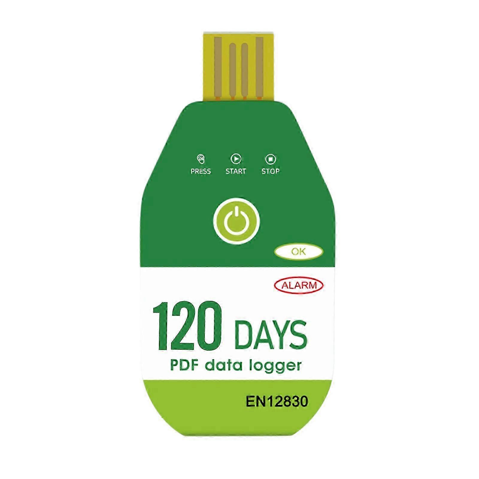 Easy to Use Disposable USB Temperature Logger 60/90/120 Days Recording Suitable for Cold Chain Transport&Freezer Storage