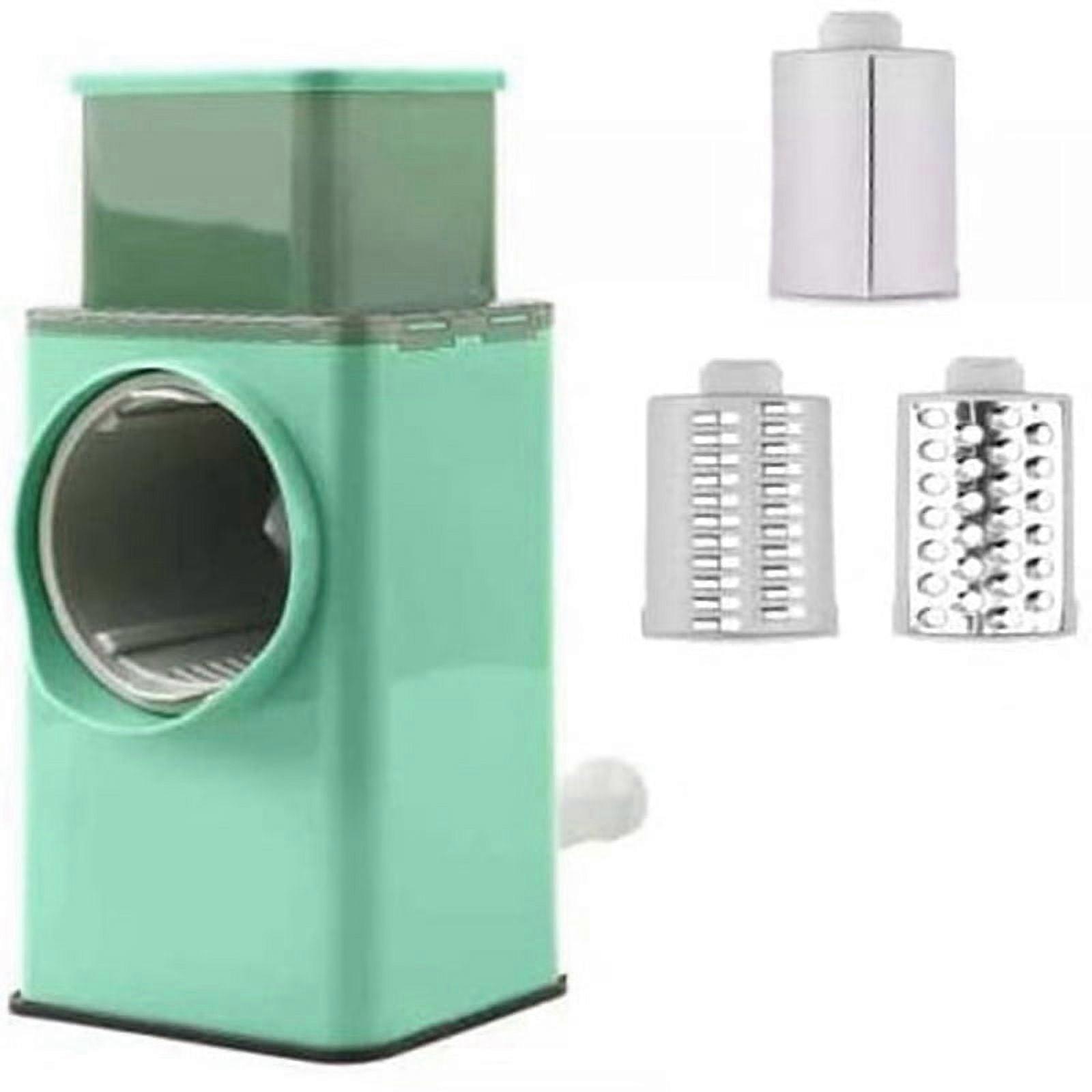 Grater Multi Function Vegetable Cutter Upgraded Cheese Grater Shredder with 3 Interchangeable Blades