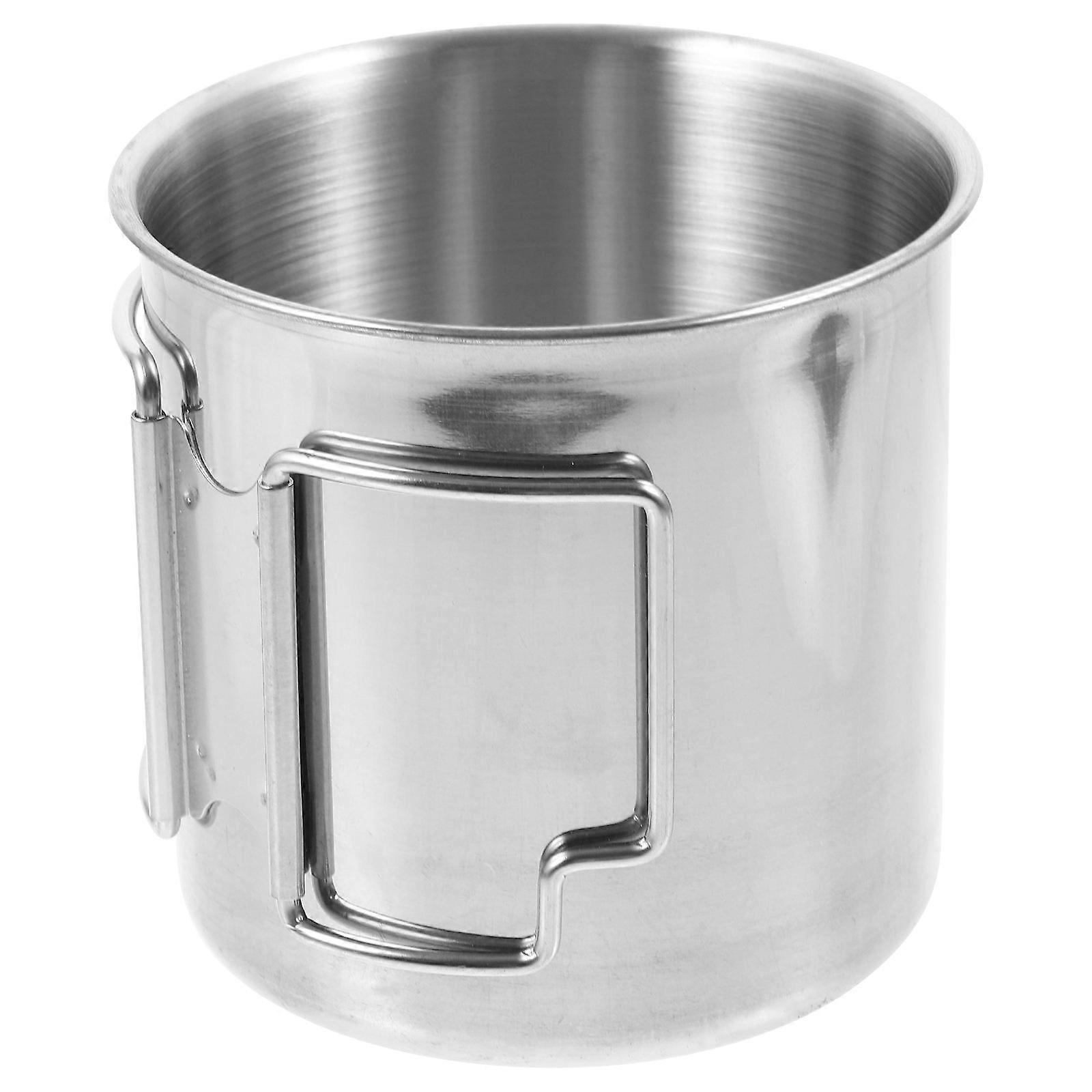 Multi-Function Camping Cup Stainless Steel Water Mug 3Pcs Outdoor Supply