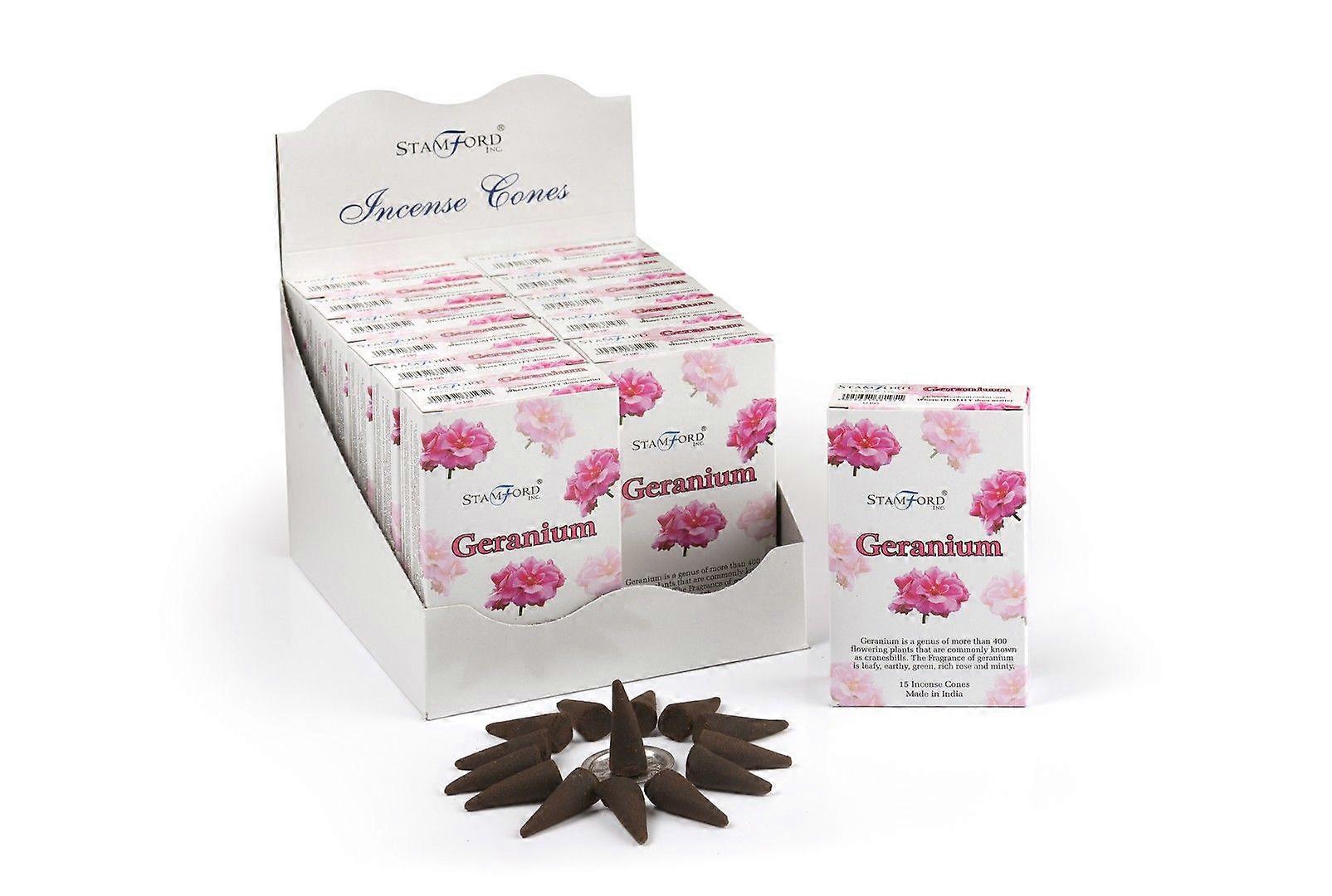 Geranium Incense Cones X 1