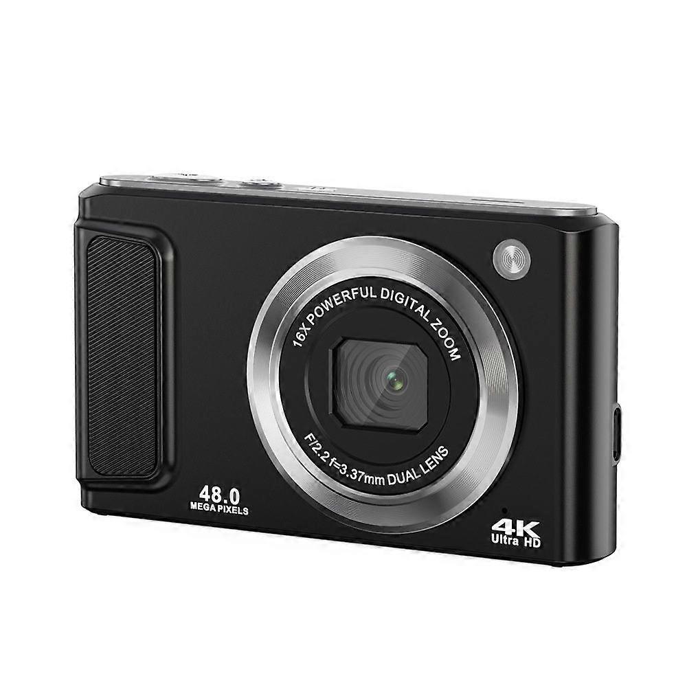 4K Digital Camera for Photography with Front and Rear Lens,48MP Autofocus Vlogging Camera with Flash