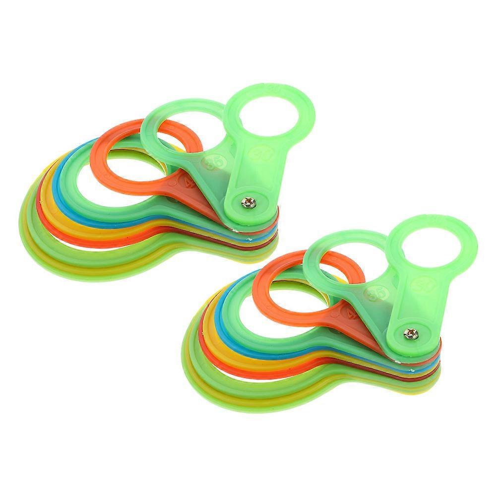 Plastic Fruit Sizing Ruler Fruit Grading Measurement Circle for Measuring 2Sets