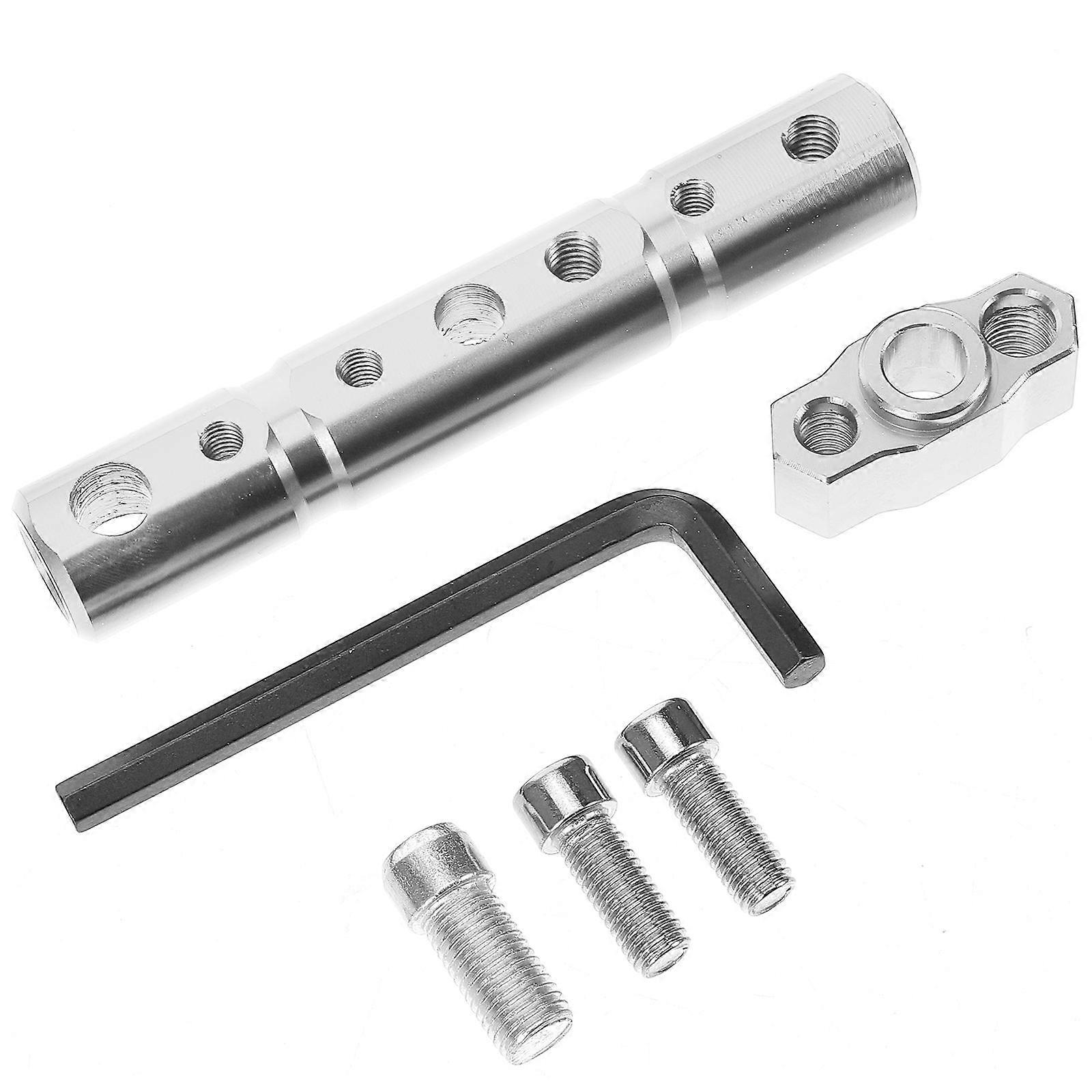 Motorcycle Mirror Mount Riser Decorative Light Bar Rectangular Shape Night Rides 12.00X2.00X2.00CM 1Set