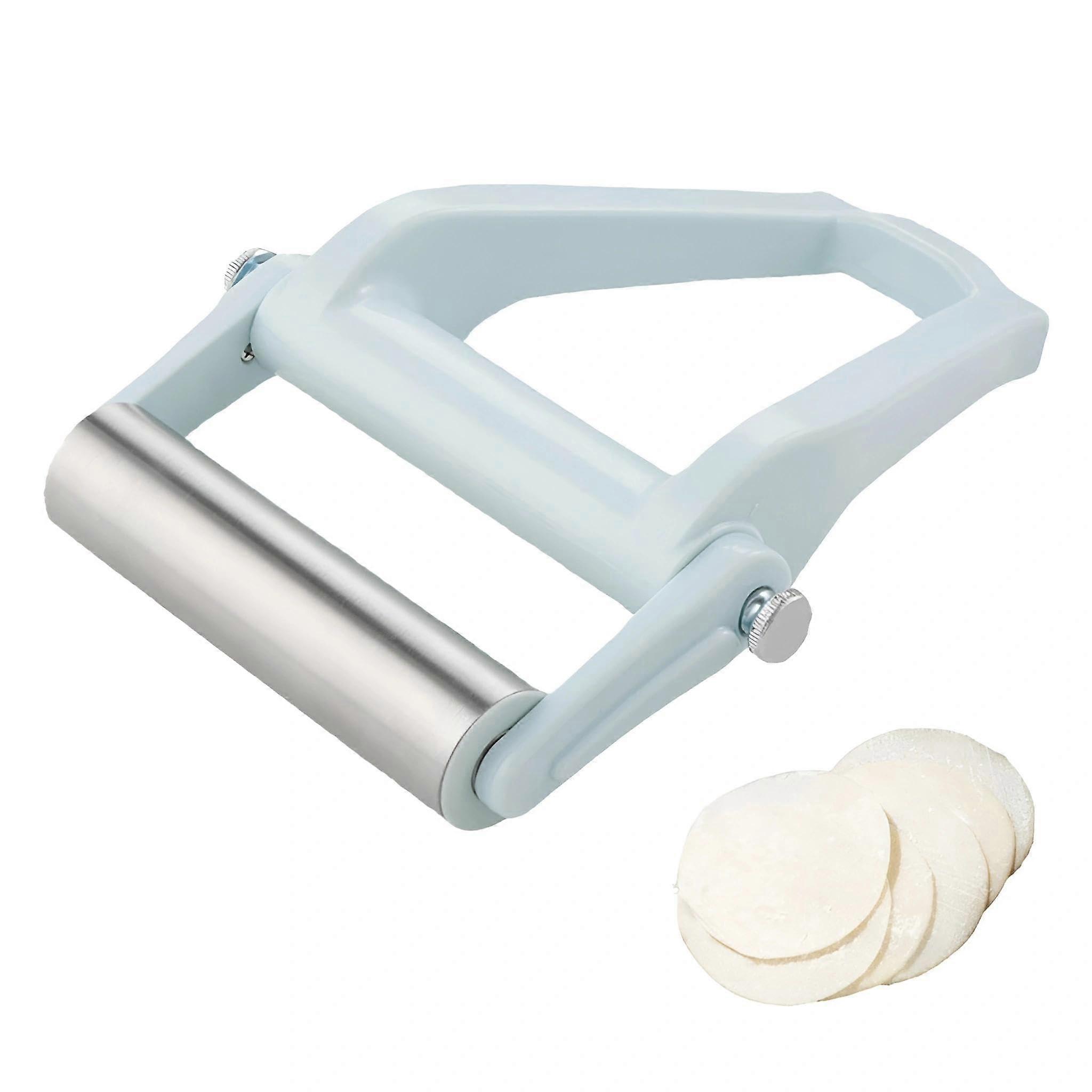 Stainless Steel Rolling Pin with Adjustable Thickness and Ergonomic Handle for Baking Pizza Pastry