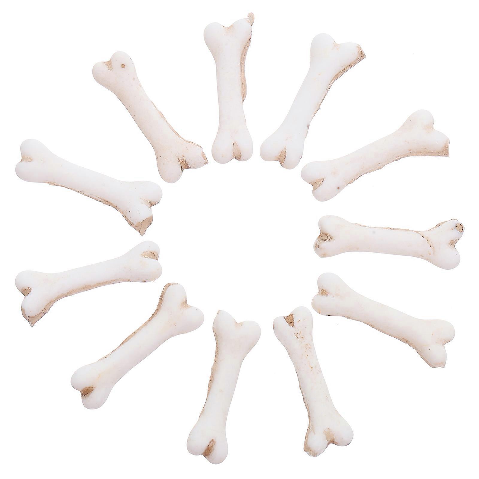 Bone Prop Mini Skeleton Bones for Decoration 30Pcs Beige Resin Simulation