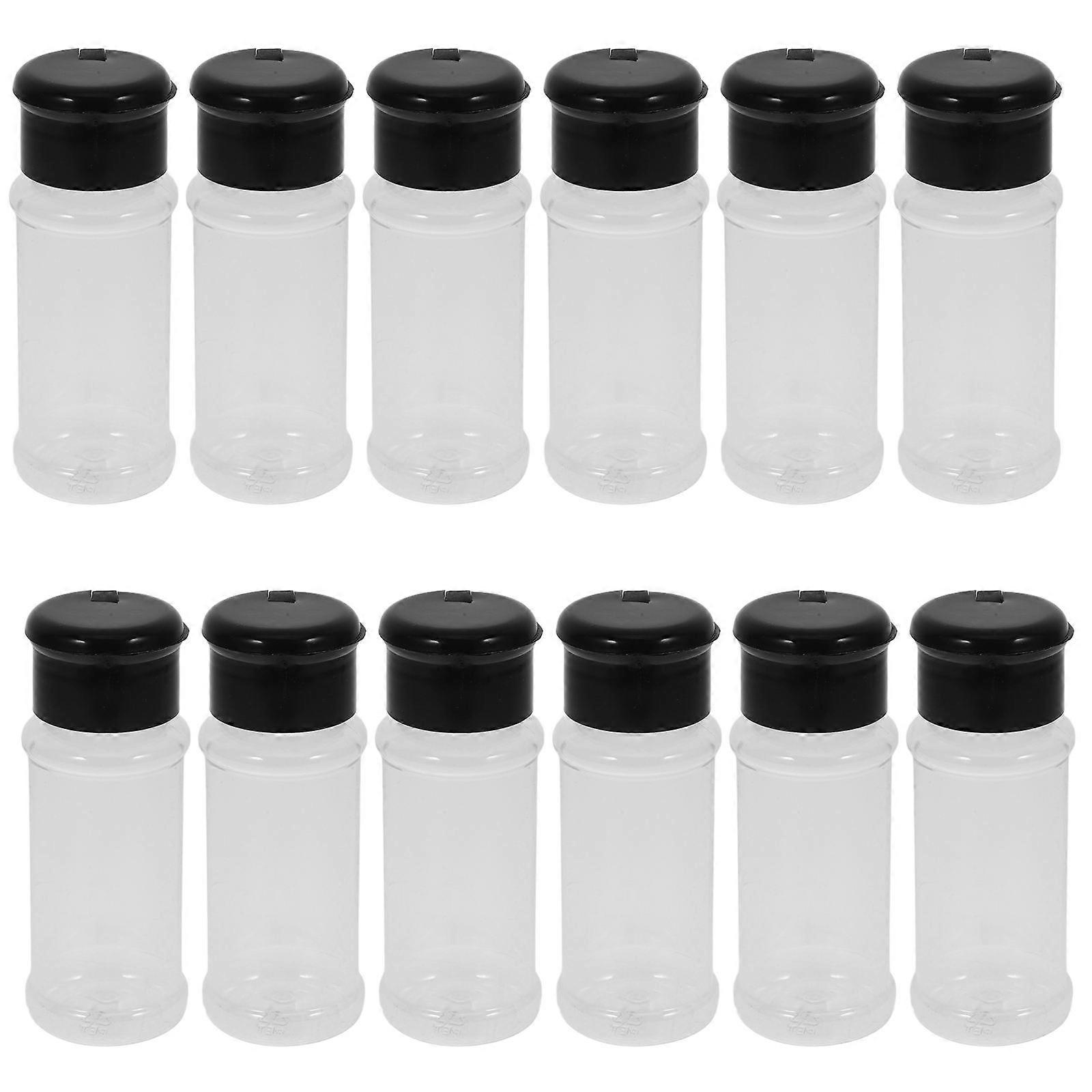 Multipurpose Condiment Jar with Transparent Design and Black Cap for Easy Storage Use 100ml