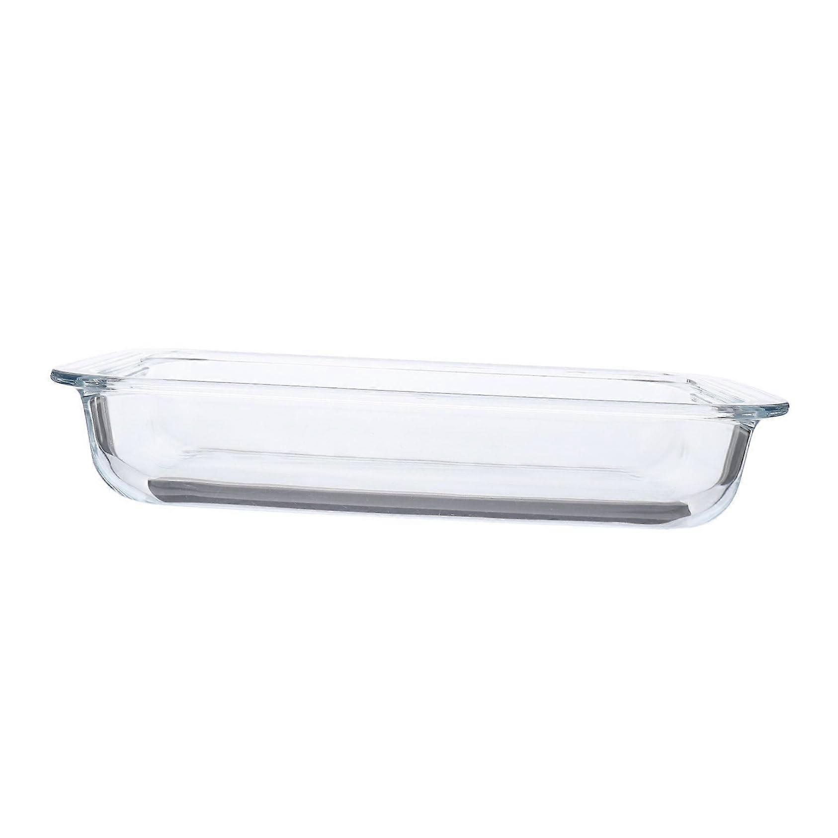 Tempered Glass Baking Dish Rectangular Oven and Microwave Safe Large Capacity Dishwasher Friendly Tray