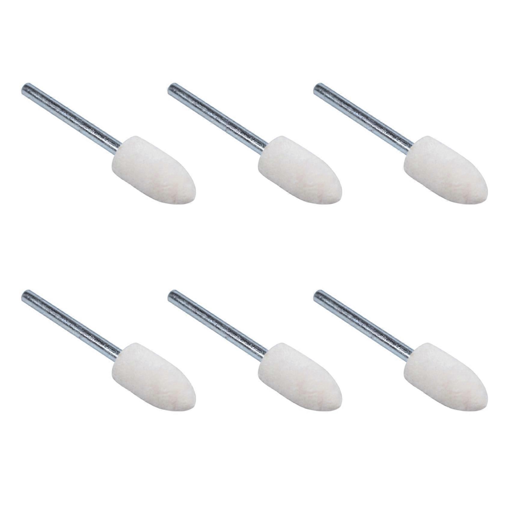 36 Pcs Polishing Buffing Tool 8.5mm Conical Mounted Felt Bobs 3mm Shank