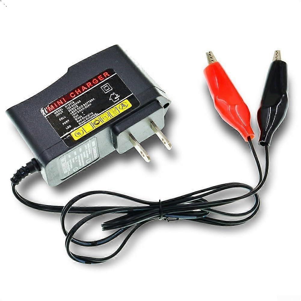 12V Motorcycle Battery Charger with LED Indicators for Car and Smart Mini Acid Batteries