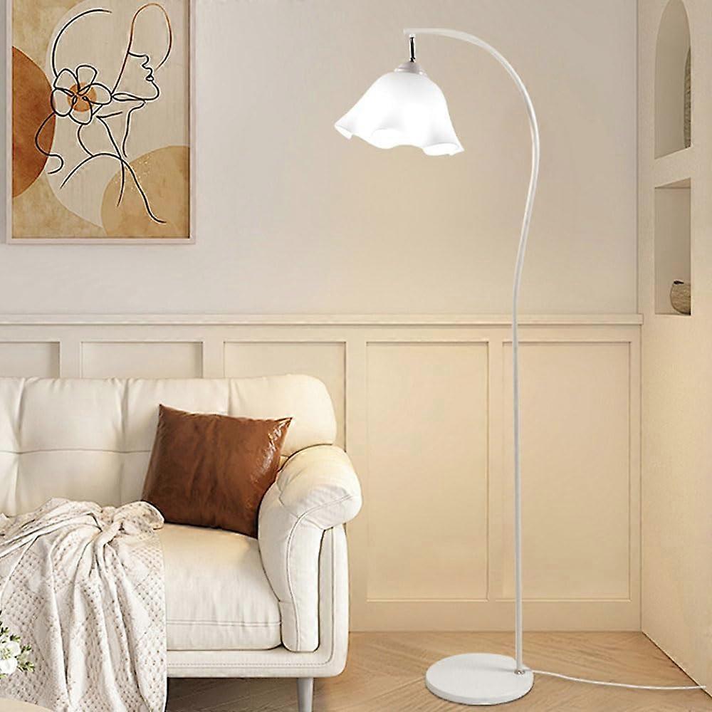 Modern Floor Lamp with Soft EyeFriendly Light, Tall Acrylic Shade, Minimalist Design for Living Room