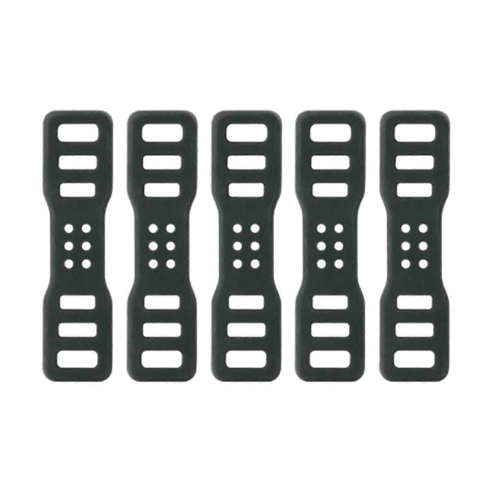 5 Pieces Adjustable Silicone Bike Light Mount Straps for Secure Tool Bicycle Headlight Attachment