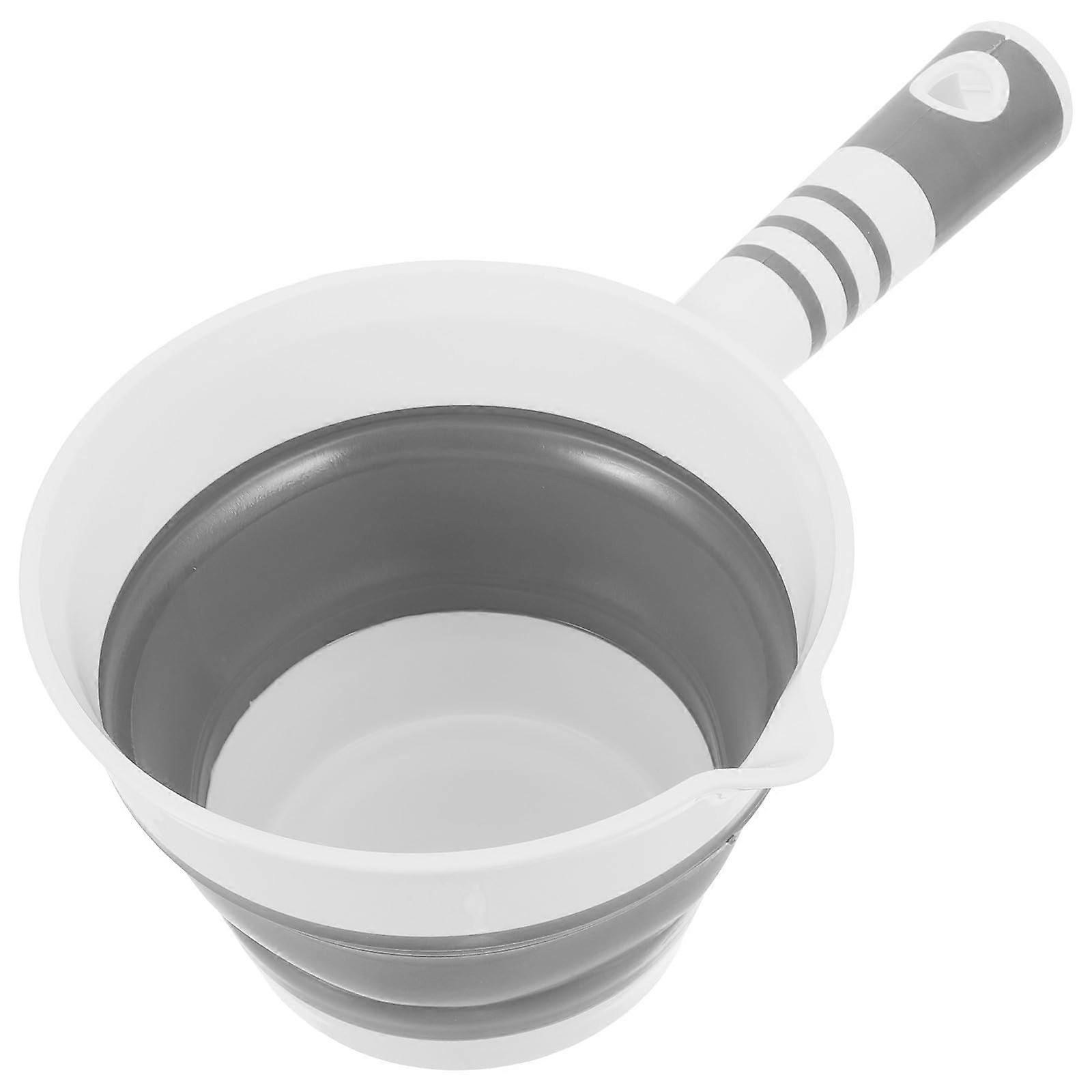 Collapsible Water Ladle with NonSlip Handle and SplashResistant Mouth for Kitchen and Camping