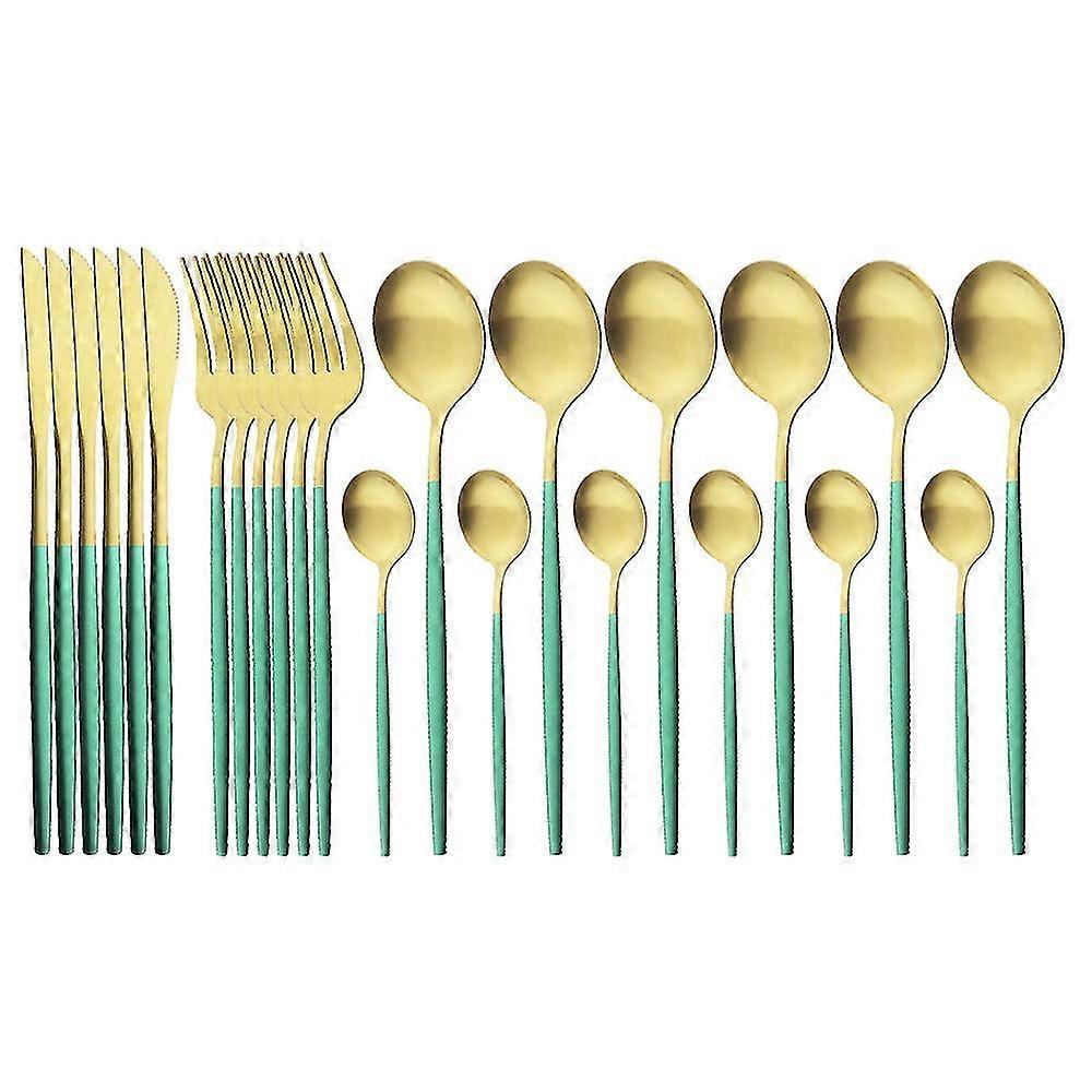 Western Dining Flatware Set - Matte Finish Steak Knife and Fork