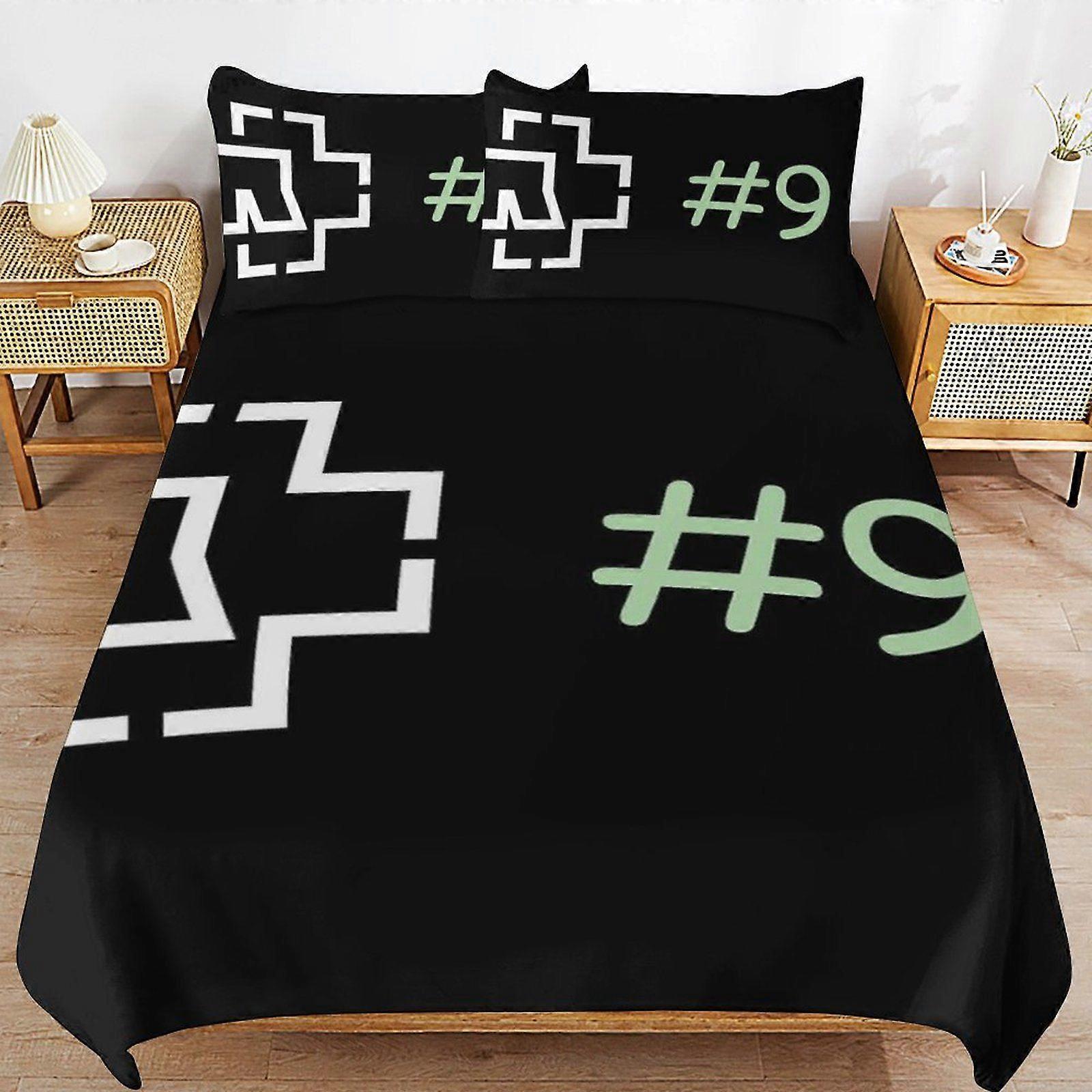 1711QS Rammstein Hypoallergenisk Smooth Comfort Soft Weave Lynlås Dynebetræk Sæt til Soveværelset Søvnopgradering AP1711