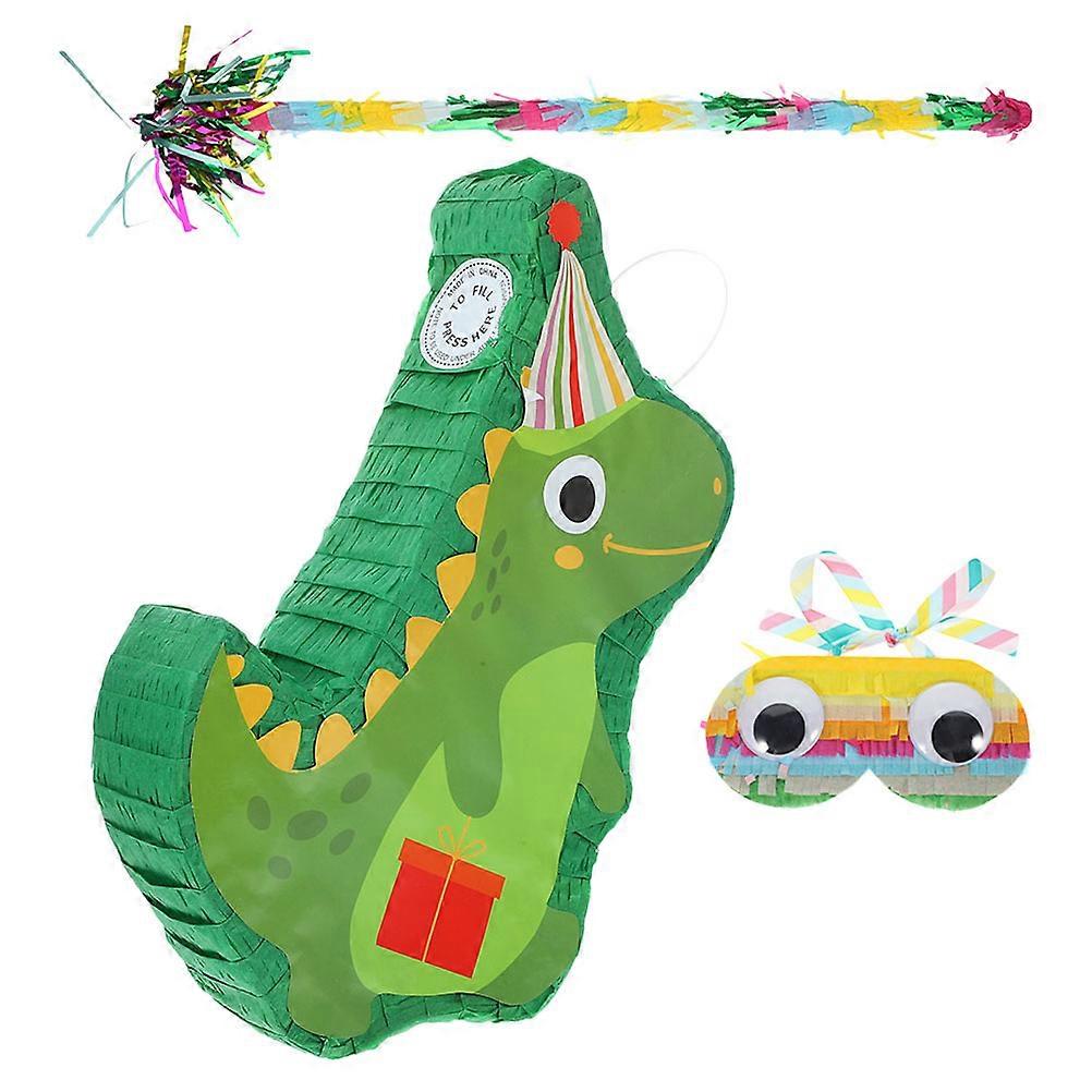 Party Use Dinosaur Pinata Paper Candy Game in 3Sets Assorted Color