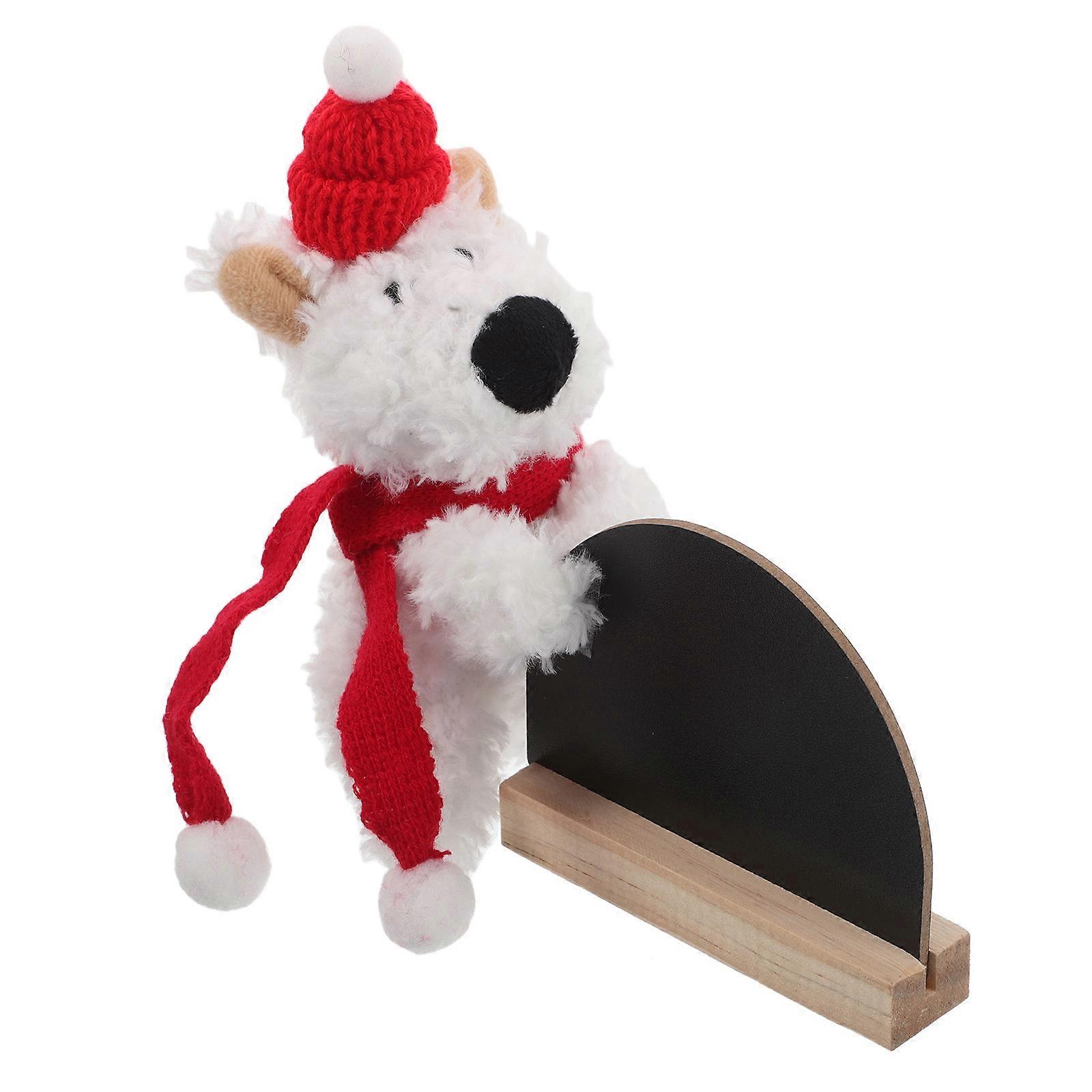 Temporary Parking Plate Plush Dog Dashboard Board for 3Sets