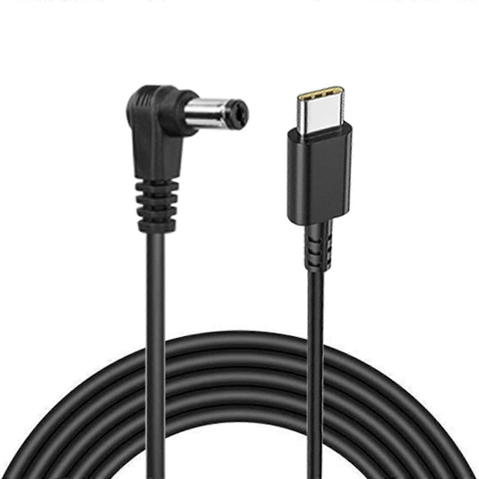 Intelligent USB C to DC5521 Power Charging Cable for Overloads and Short Circuits Preventions Ensuring Device Safety Multicolor