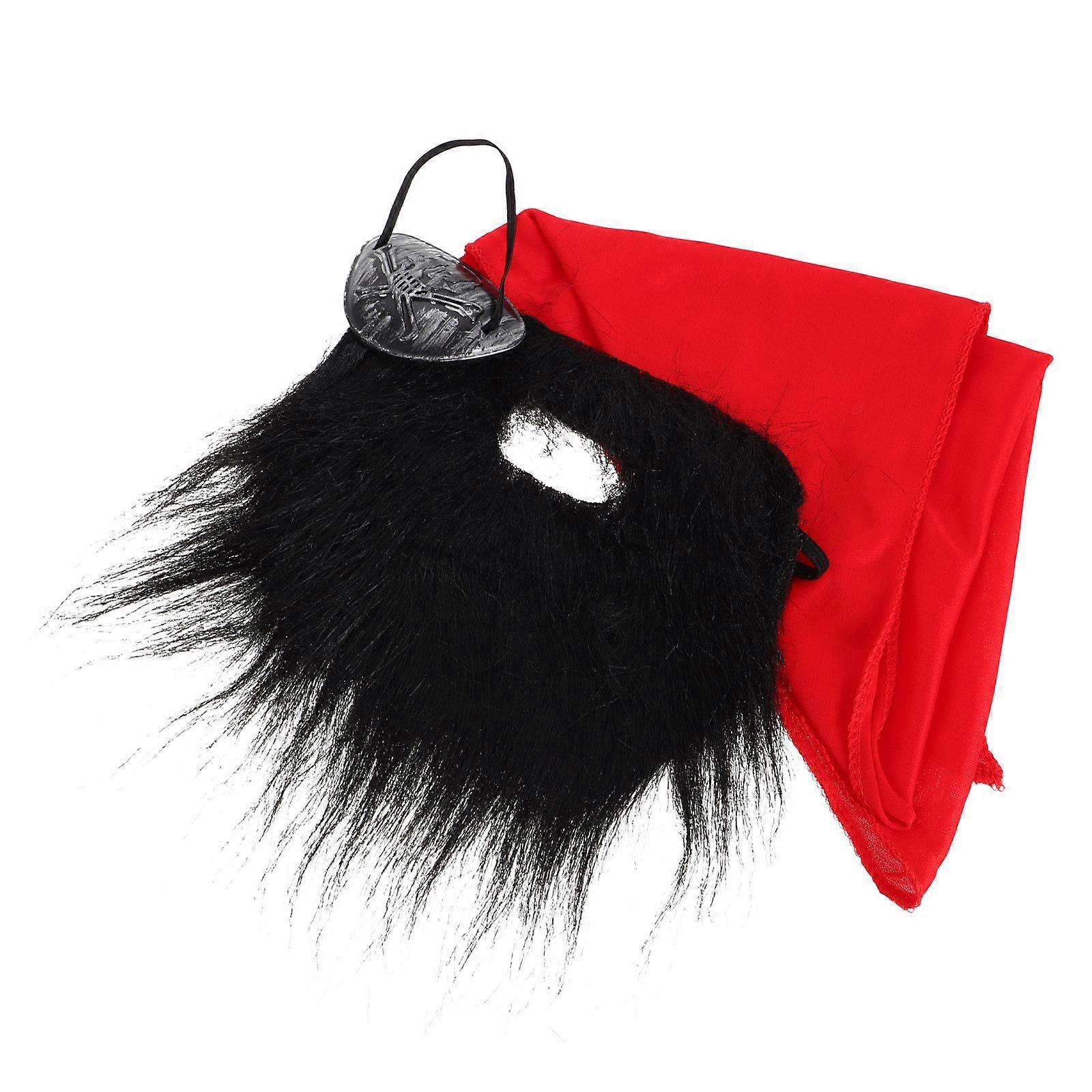 Halloween Pirate Cosplay Accessory Set with Eye Patch for Costume Supply