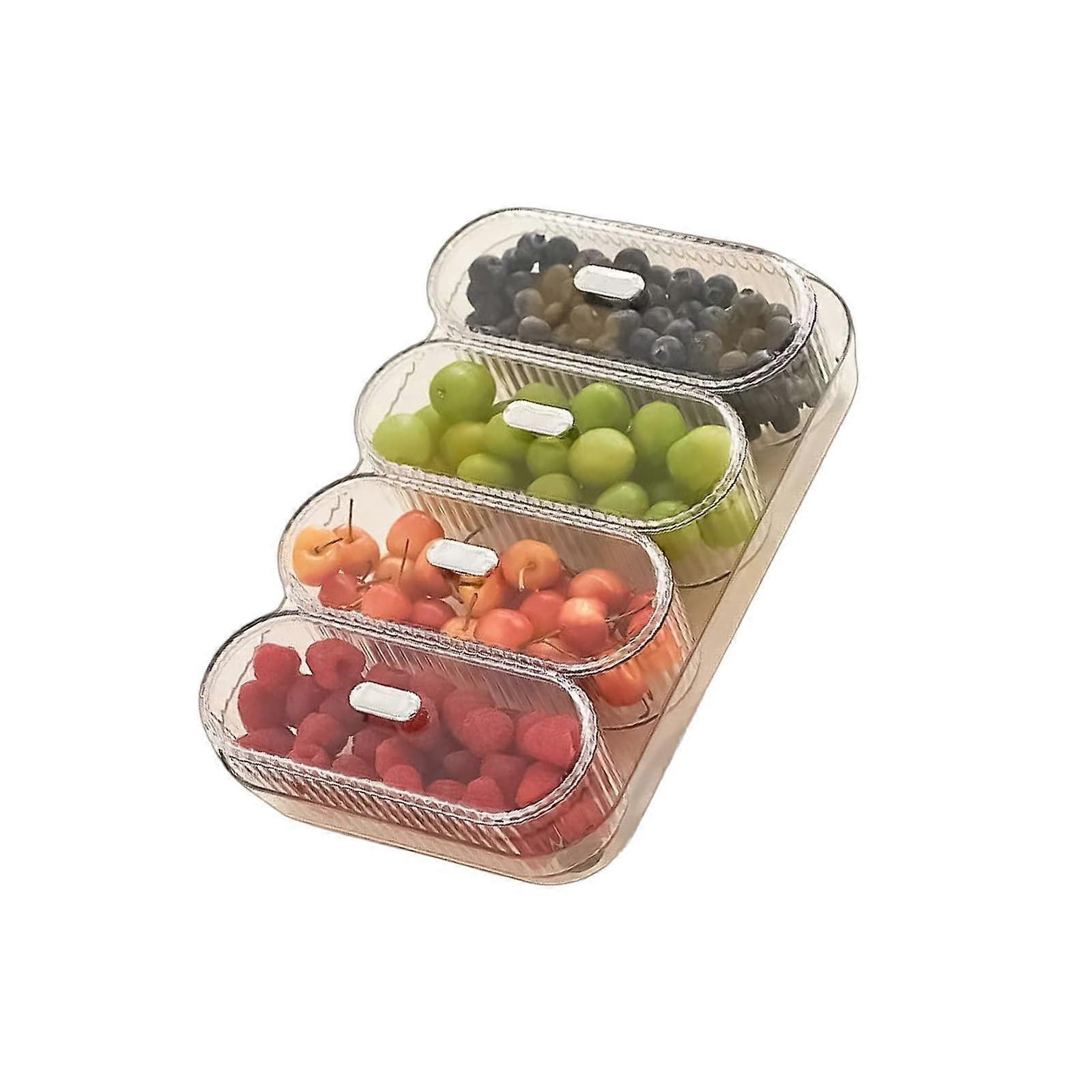 Elegant Clear Fruit Serving Tray Durable ABS PET Plate for Kitchen Parties and Table Setting